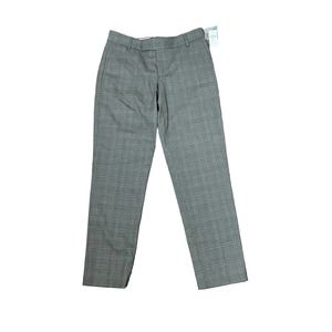 Gap Women Size 0R Plaid Stretch Dress Pants Straight Leg Flat Front Low-Rise NWT